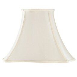 20cm H Silk Bell Lamp Shade ( Screw On ) in Cream