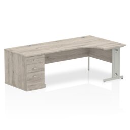 Zetta Metal Base Executive Desk