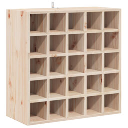 Solid Wood Open Shelving Wine Bottle Rack