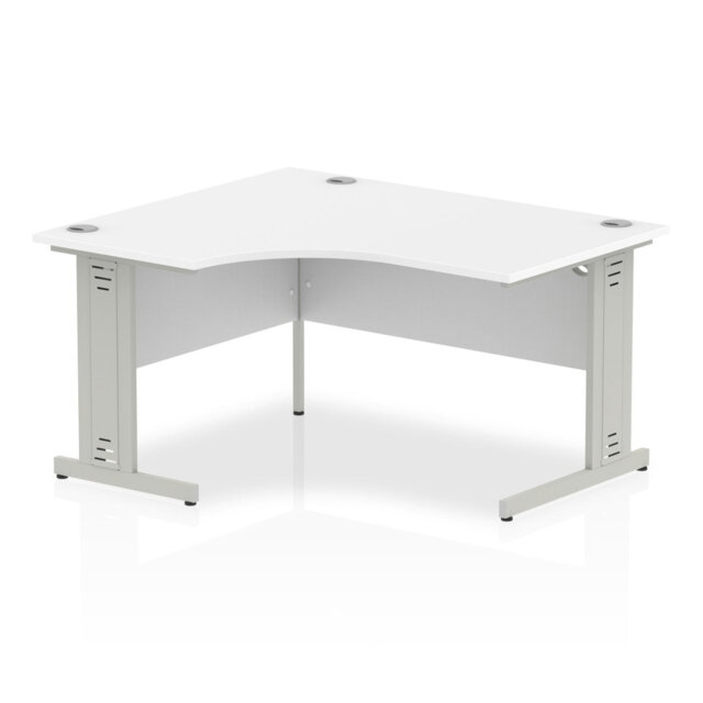 Tibay L-Shaped Metal Base Computer Desk