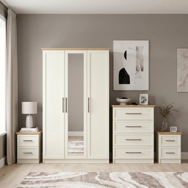 Cleverton 4 Piece Compact Bedroom Storage Set