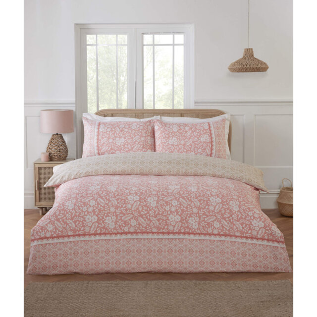 ELEANOR Polyester Floral Duvet Cover Set with Pillowcases