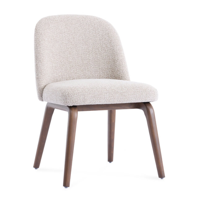 Hearthwood Set of Two Walnut Effect Ash Wooden Frame Dining Chairs