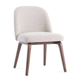 Hearthwood Set of Two Walnut Effect Ash Wooden Frame Dining Chairs