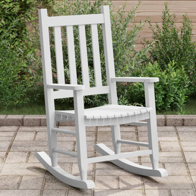 Abbad Solid Wood Rocking Chair