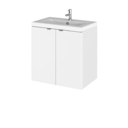 Fusion Ceramic 500mm Wall Hung Single Vanity Unit