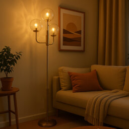 Kota 168cm Brushed Brass Tree Floor Lamp