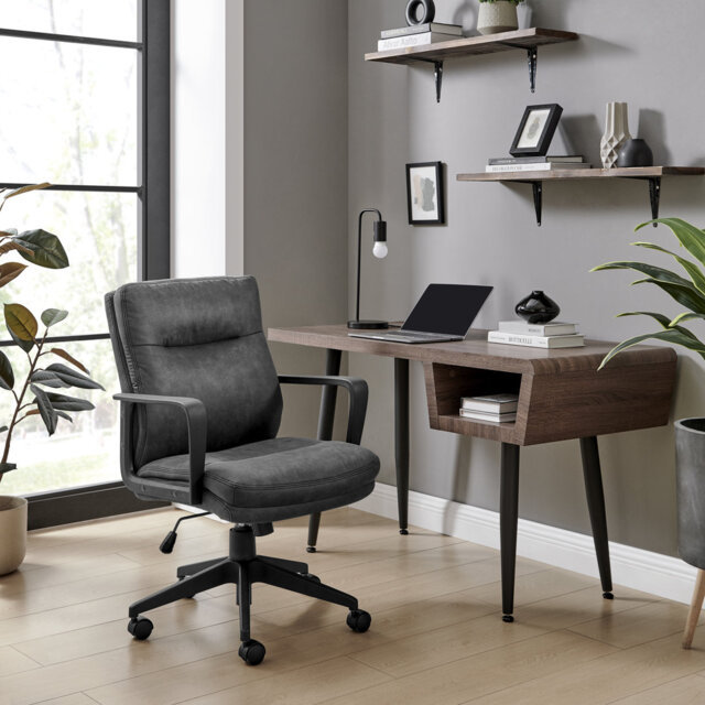 Rosso Premium Faux Leather Home Office Chair - Ergonomic & Supportive Modern Design