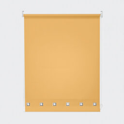 Semi Sheer Daylight Roller Blind with Chrome Eyelet Detail