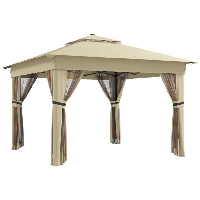 Briam 3.5m W x 3.5m D Steel Patio Gazebo
