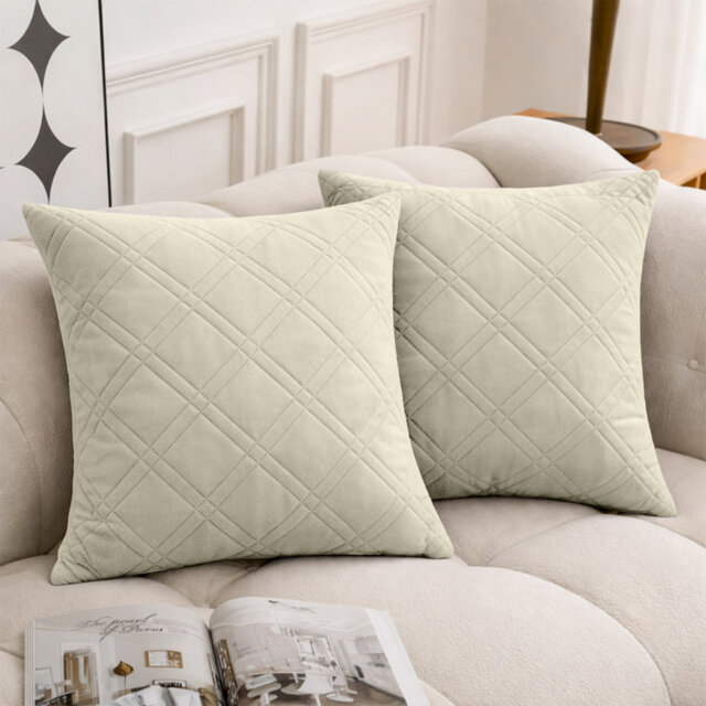 Geometric Square Cushion