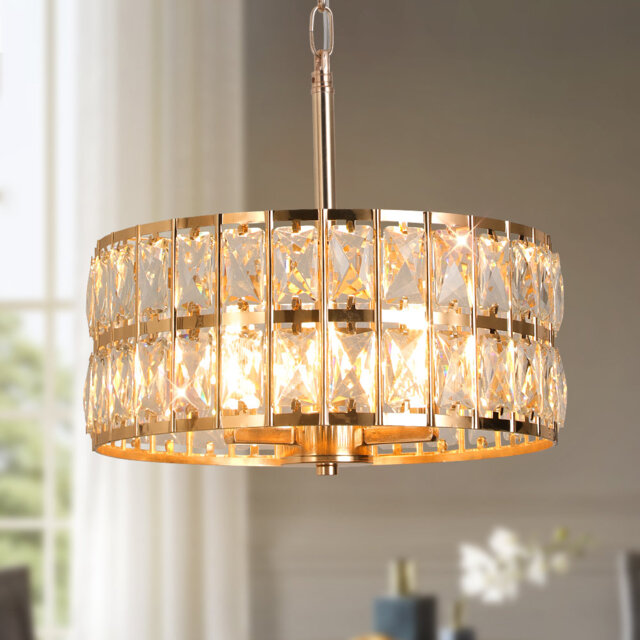3 - Light Drum Chandelier
