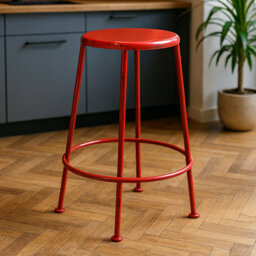 Barbel Counter Stool with Metal Frame
