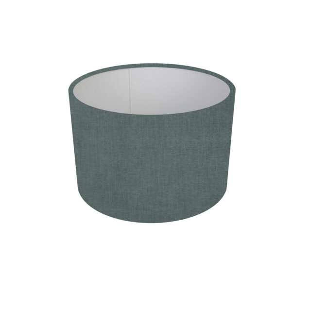 25 cm Finely Teal Cotton Drum Lamp Shade