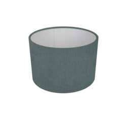 25 cm Finely Teal Cotton Drum Lamp Shade