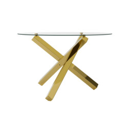 CAPRI GLASS TOP DINING TABLE