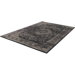 Zana Machine Woven Charcoal Rug