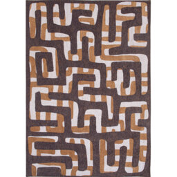 Flatweave Dark Grey/Brown Rug