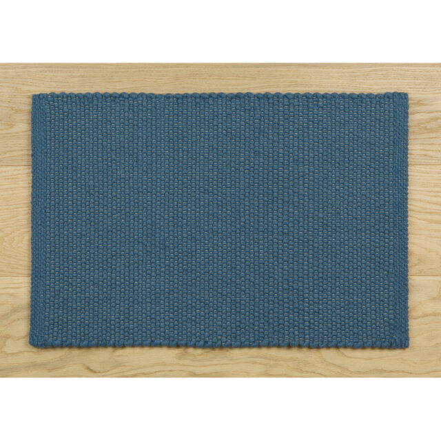 Handwoven Wool Ocean Blue Rug