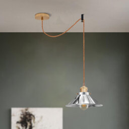 Retro Metal Pendant Light Shade Ring