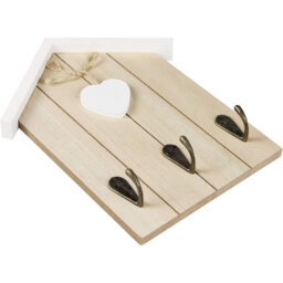 Jakarta Manufactured Wood Wall Organizer with Key Hooks