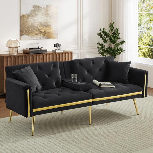 2 Seater Velvet Loveseat