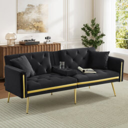 2 Seater Velvet Loveseat