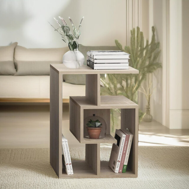 3 Tier Side Table With Open Shelves Living Room Furniture