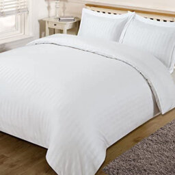 Milosz Satin Stripe 200TC Duvet Cover Set With Pillowcases