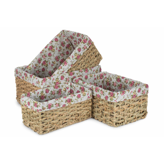 Fleur De Lis Living Wicker Decorative Basket