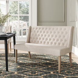 Coshatt Linen Upholstered Bench