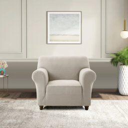 Spandex Stretch Sofa Cover - Jacquard Pattern Sofa Slipcover & Furniture Protector