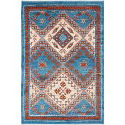 Geometric Hand Knotted Area Rug