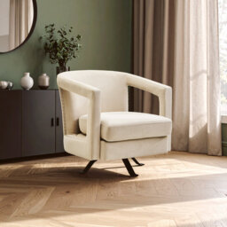 Velvet Swivel Club Chair