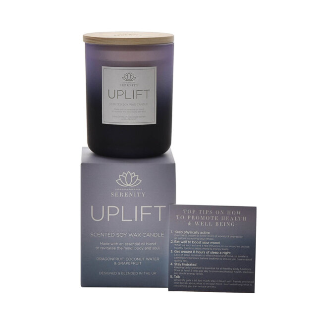 Fruity Scented Jar Candle with Glass Holder