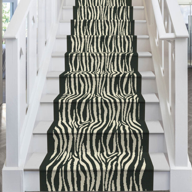 Savannah Black Stair Runner – Soft & Durable Carpet Runner for Stairs & Staircases, Multiple Lengths