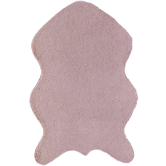 Brackenley Fur Flatweave Pink Rug