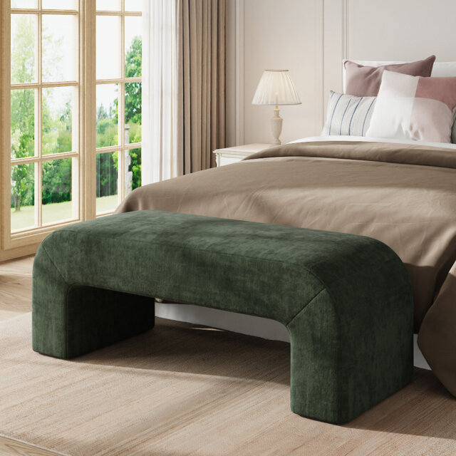 Caileigh Velvet Upholstered Bench