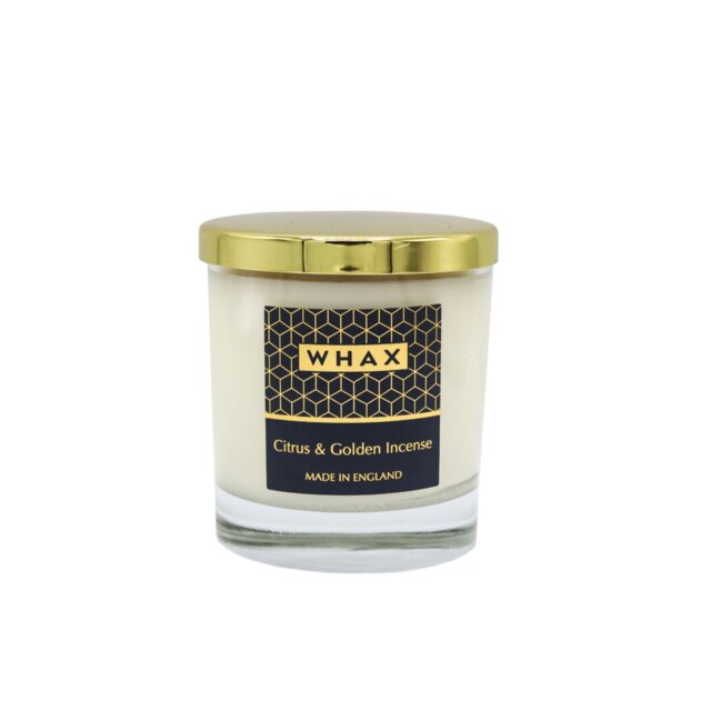Home Citrus and Golden Incense Scented Jar Candle