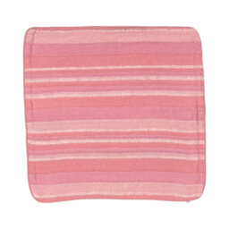 Bellas Striped Pink Square Cushion