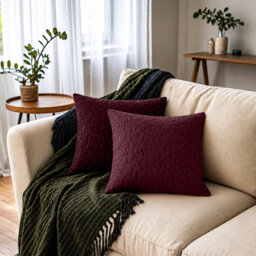 Luxury Pebbles Velvet Cushion Covers Set Of 2 Soft Throw Cushion Cases Sofa, Couch