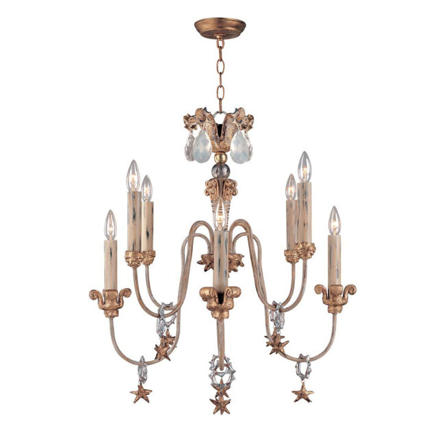 Chavers 8 - Light Candle Style Chandelier