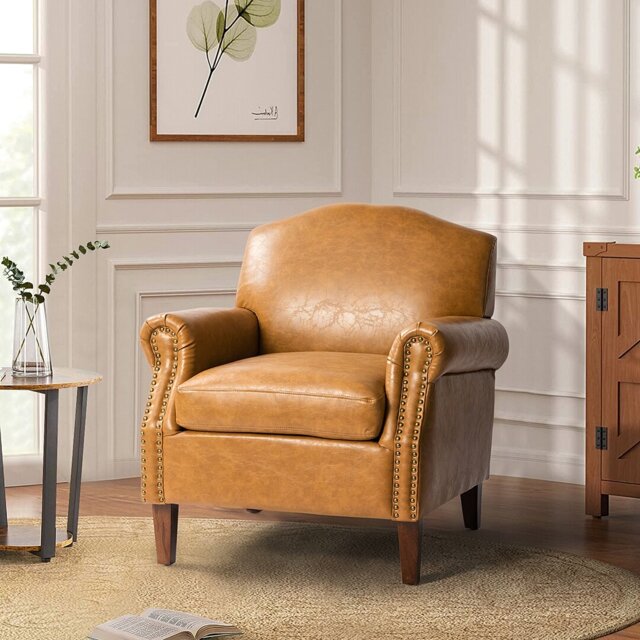 Farleigh Faux Leather Armchair