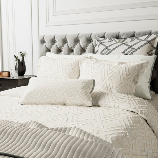 Emani Clipped Weave BCI Cotton  Duvet Cover