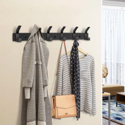 Barresi Metal Wall 6 - Hook Wall Mounted Coat Rack