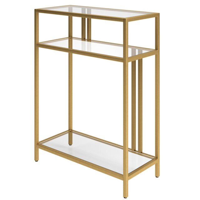 Adamsville 55.9 cm W Glass Top Console Table