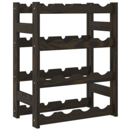 16 Bottle Solid Wood Tabletop Wine Bottle Rack in