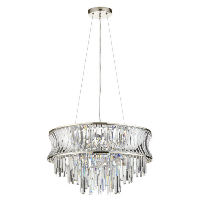 Annalysa 9 - Light Unique/Statement Chandelier with Crystal Accents