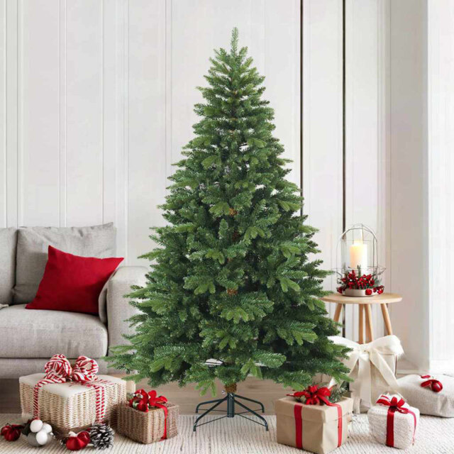 Artificial Hinged Christmas Tree Green PVC, PE and steel
