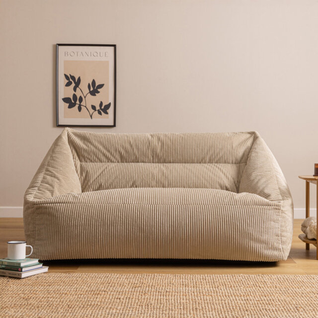 Icon Adult Corduroy Refillable Bean Bag Sofa